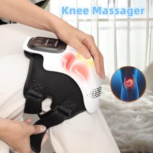 Smart Heating Knee Massager with Vibration, Infrared & Pain Relief Therapy